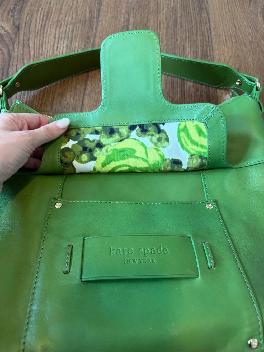 Vintage Kelly Green Kate Spade Shoulder Bag